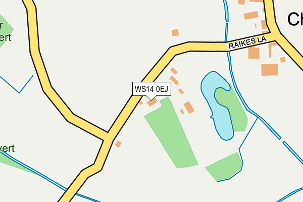 WS14 0EJ map - OS OpenMap – Local (Ordnance Survey)