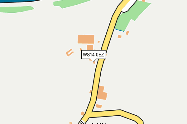 WS14 0EZ map - OS OpenMap – Local (Ordnance Survey)
