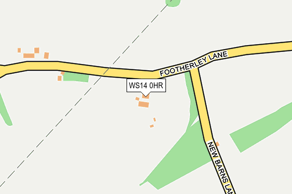 WS14 0HR map - OS OpenMap – Local (Ordnance Survey)