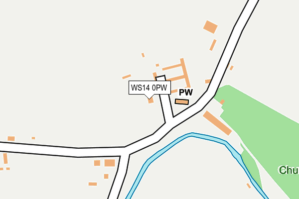 WS14 0PW map - OS OpenMap – Local (Ordnance Survey)