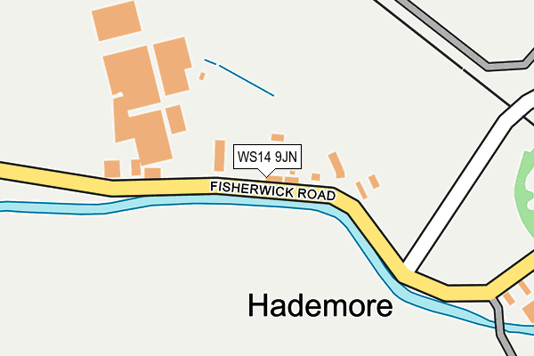 WS14 9JN map - OS OpenMap – Local (Ordnance Survey)