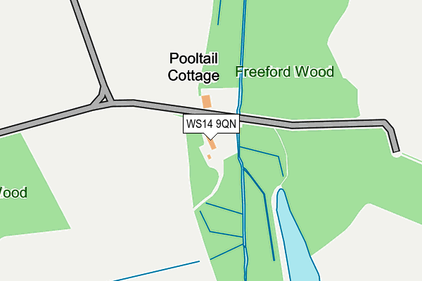 WS14 9QN map - OS OpenMap – Local (Ordnance Survey)