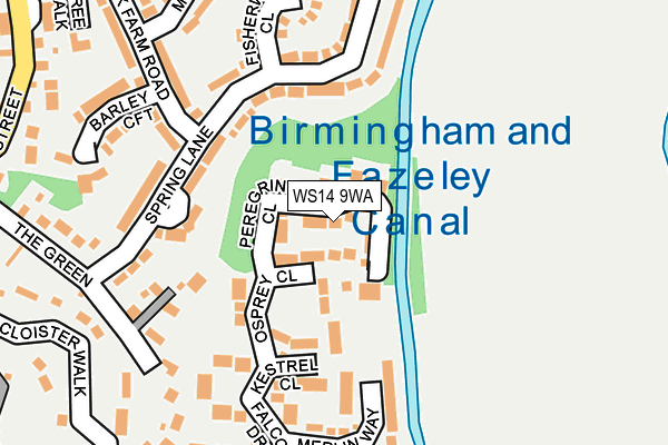 Map of RUSHTON VALE LTD at local scale