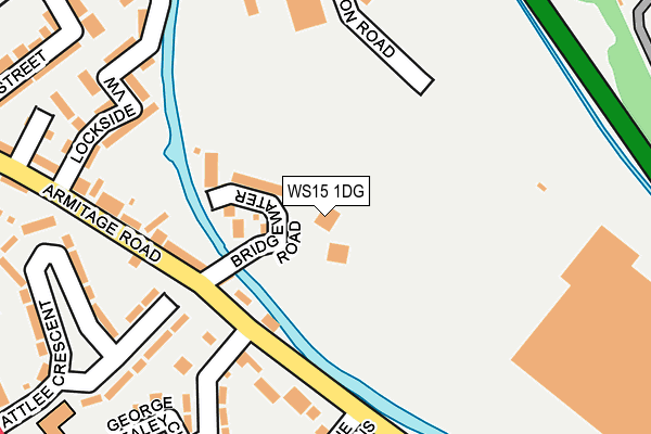 WS15 1DG map - OS OpenMap – Local (Ordnance Survey)