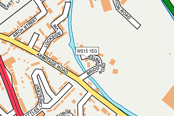 WS15 1EG map - OS OpenMap – Local (Ordnance Survey)