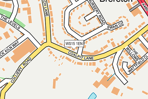 WS15 1EN map - OS OpenMap – Local (Ordnance Survey)