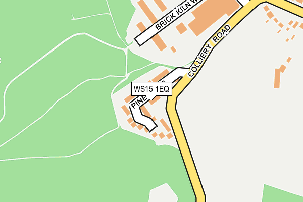 WS15 1EQ map - OS OpenMap – Local (Ordnance Survey)