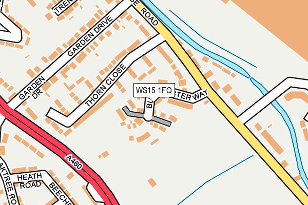 WS15 1FQ map - OS OpenMap – Local (Ordnance Survey)
