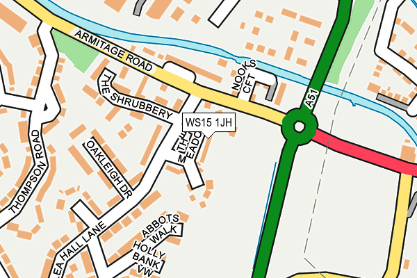 WS15 1JH map - OS OpenMap – Local (Ordnance Survey)