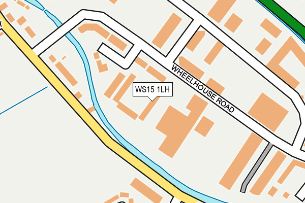 WS15 1LH map - OS OpenMap – Local (Ordnance Survey)
