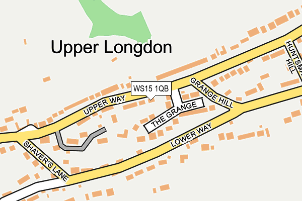 WS15 1QB map - OS OpenMap – Local (Ordnance Survey)