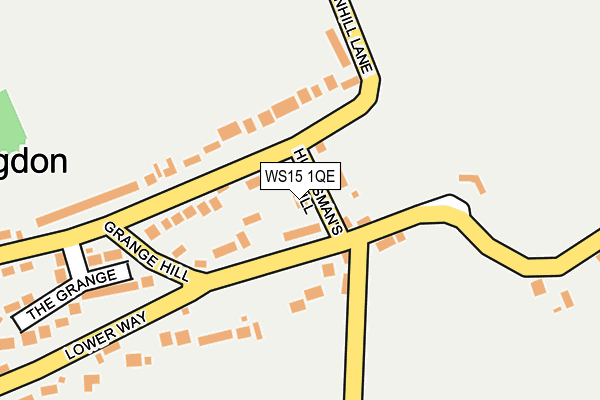 WS15 1QE map - OS OpenMap – Local (Ordnance Survey)