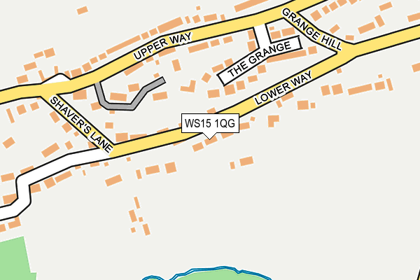 WS15 1QG map - OS OpenMap – Local (Ordnance Survey)