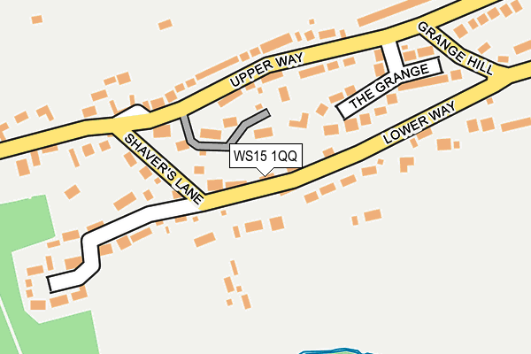WS15 1QQ map - OS OpenMap – Local (Ordnance Survey)