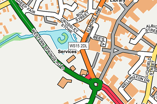 WS15 2DL map - OS OpenMap – Local (Ordnance Survey)