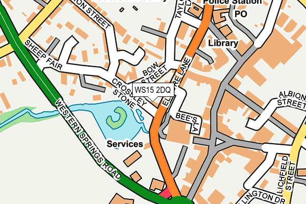 WS15 2DQ map - OS OpenMap – Local (Ordnance Survey)