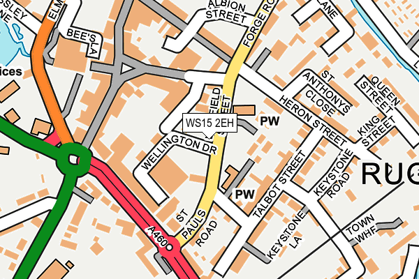 WS15 2EH map - OS OpenMap – Local (Ordnance Survey)