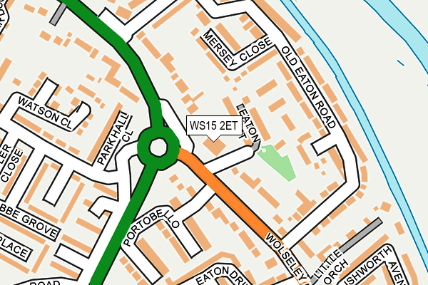 WS15 2ET map - OS OpenMap – Local (Ordnance Survey)