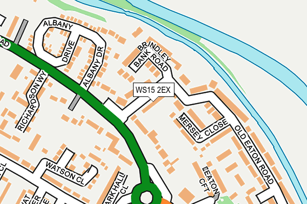 WS15 2EX map - OS OpenMap – Local (Ordnance Survey)