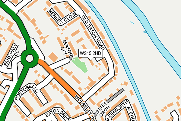WS15 2HD map - OS OpenMap – Local (Ordnance Survey)