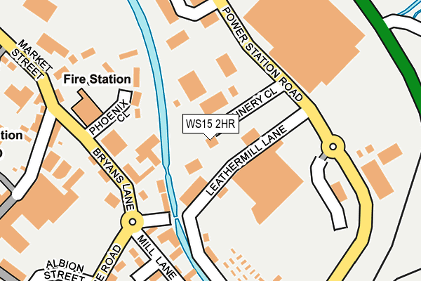 WS15 2HR map - OS OpenMap – Local (Ordnance Survey)