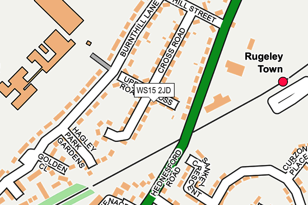 WS15 2JD map - OS OpenMap – Local (Ordnance Survey)