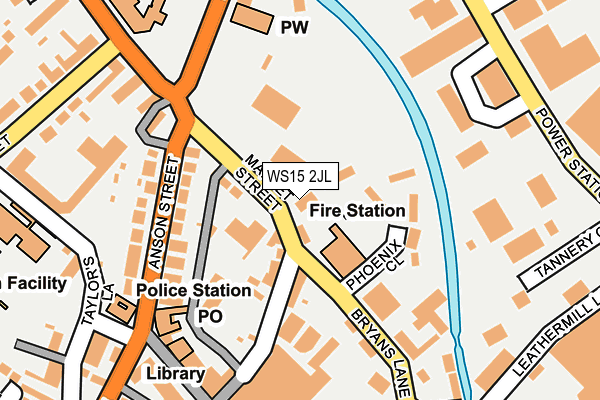 WS15 2JL map - OS OpenMap – Local (Ordnance Survey)