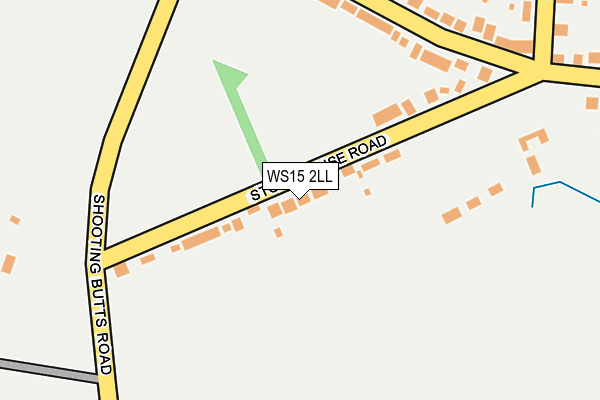WS15 2LL map - OS OpenMap – Local (Ordnance Survey)