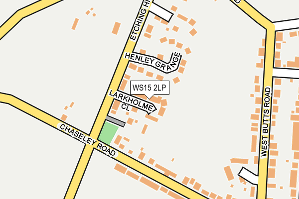 WS15 2LP map - OS OpenMap – Local (Ordnance Survey)