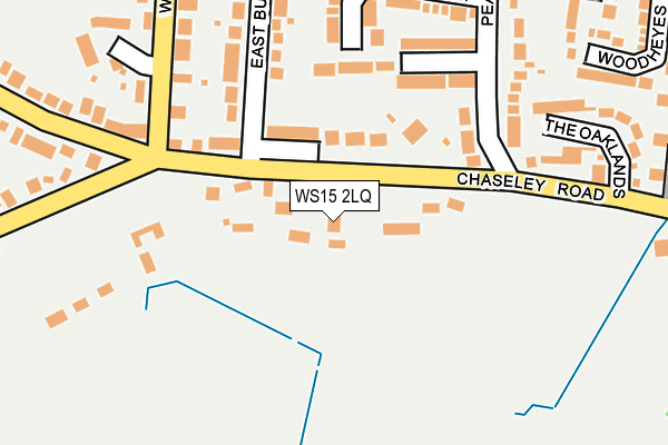 WS15 2LQ map - OS OpenMap – Local (Ordnance Survey)
