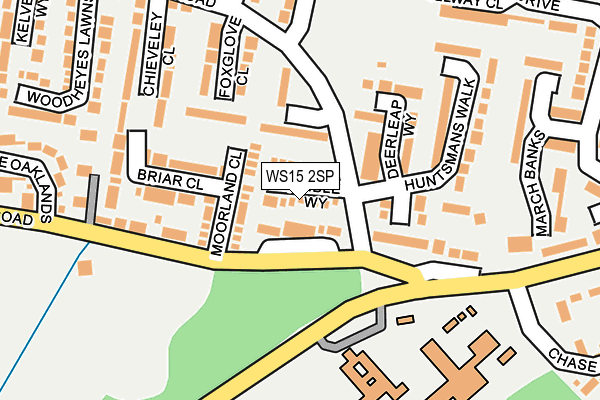 WS15 2SP map - OS OpenMap – Local (Ordnance Survey)