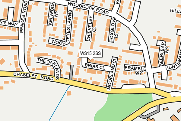 WS15 2SS map - OS OpenMap – Local (Ordnance Survey)