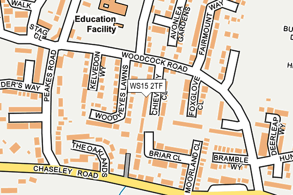 WS15 2TF map - OS OpenMap – Local (Ordnance Survey)