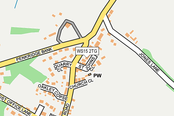 WS15 2TG map - OS OpenMap – Local (Ordnance Survey)