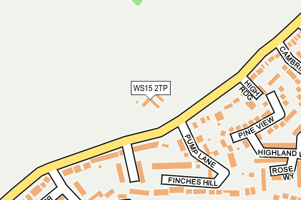 WS15 2TP map - OS OpenMap – Local (Ordnance Survey)