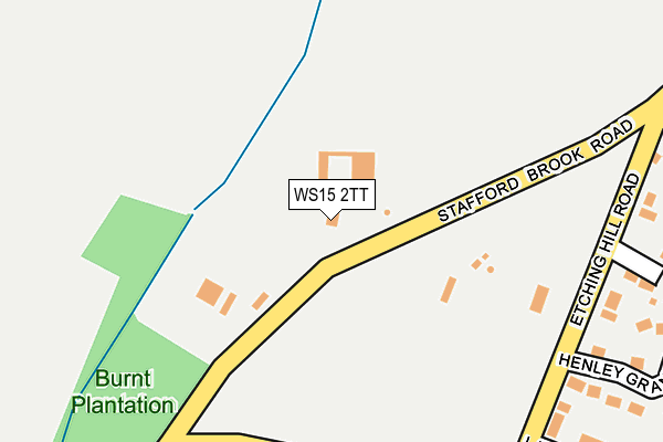 WS15 2TT map - OS OpenMap – Local (Ordnance Survey)