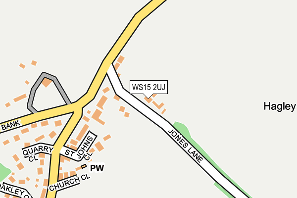 WS15 2UJ map - OS OpenMap – Local (Ordnance Survey)