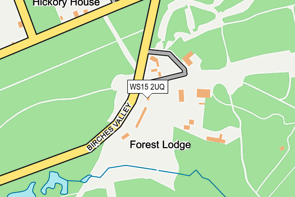 WS15 2UQ map - OS OpenMap – Local (Ordnance Survey)