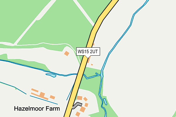 WS15 2UT map - OS OpenMap – Local (Ordnance Survey)