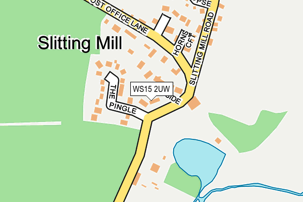 WS15 2UW map - OS OpenMap – Local (Ordnance Survey)