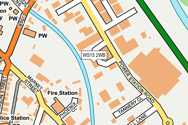 WS15 2WB map - OS OpenMap – Local (Ordnance Survey)