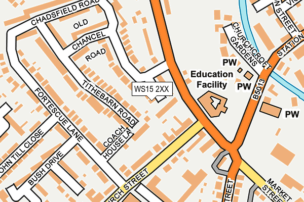 WS15 2XX map - OS OpenMap – Local (Ordnance Survey)