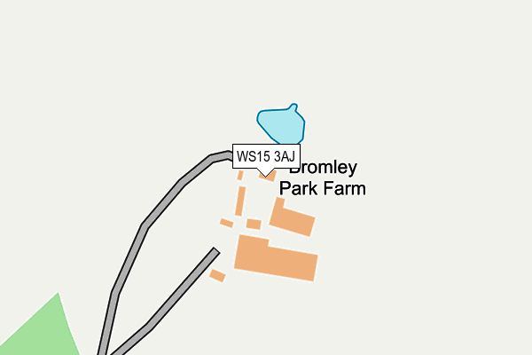 WS15 3AJ map - OS OpenMap – Local (Ordnance Survey)