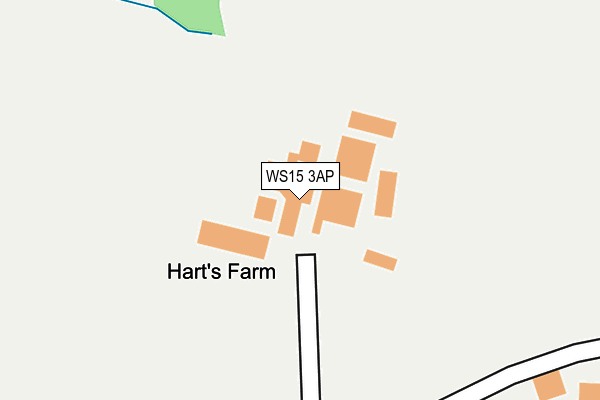 WS15 3AP map - OS OpenMap – Local (Ordnance Survey)