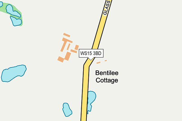 WS15 3BD map - OS OpenMap – Local (Ordnance Survey)