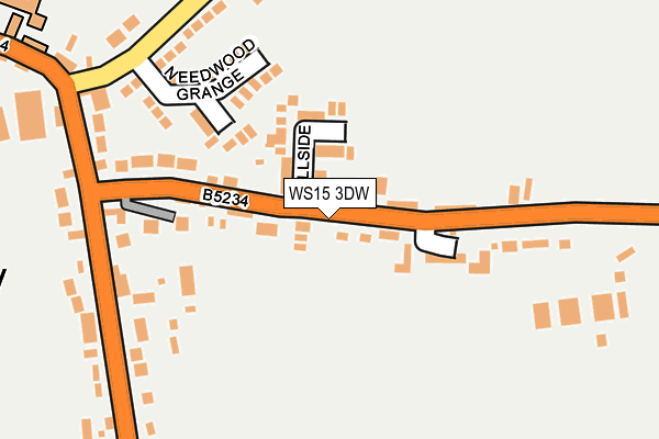 WS15 3DW map - OS OpenMap – Local (Ordnance Survey)