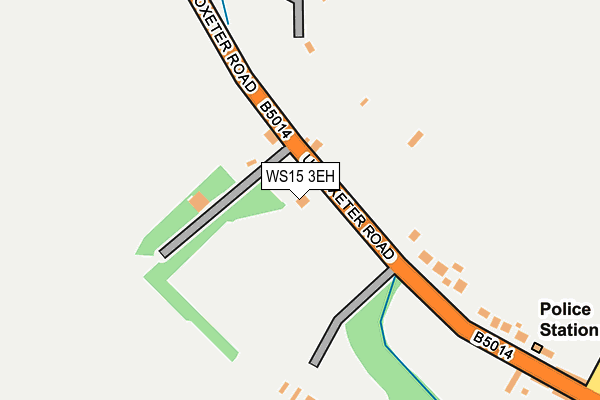 WS15 3EH map - OS OpenMap – Local (Ordnance Survey)