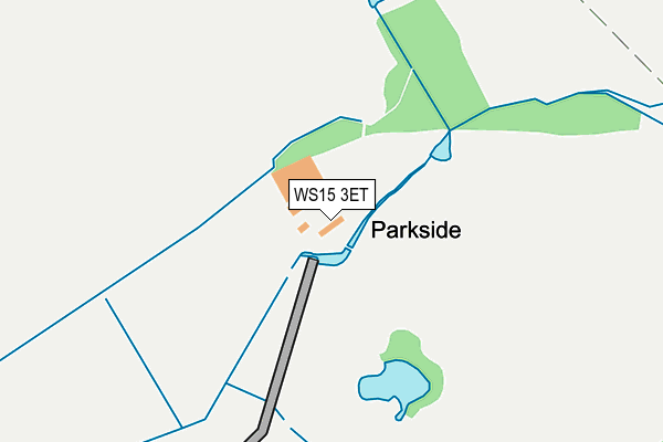 WS15 3ET map - OS OpenMap – Local (Ordnance Survey)