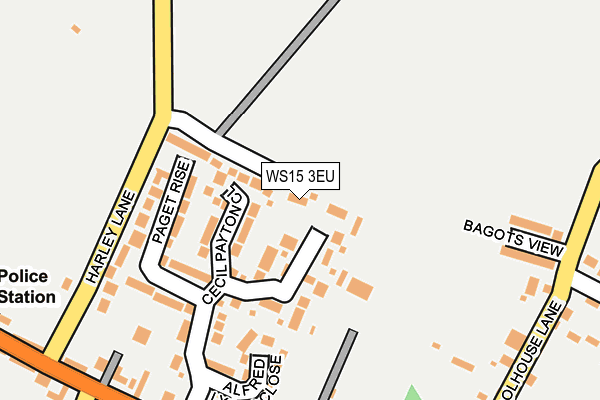 WS15 3EU map - OS OpenMap – Local (Ordnance Survey)
