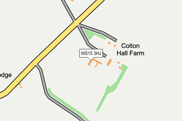 WS15 3HJ map - OS OpenMap – Local (Ordnance Survey)